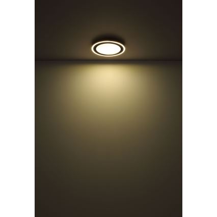 Globo - Plafonnier LED/24W/230V 4000K d. 34 cm noir