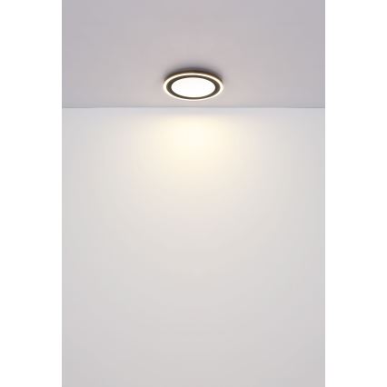 Globo - Plafonnier LED/24W/230V 4000K d. 34 cm noir