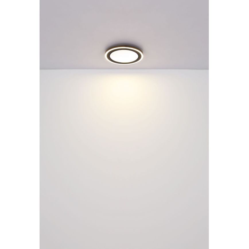 Globo - Plafonnier LED/24W/230V 4000K d. 34 cm noir