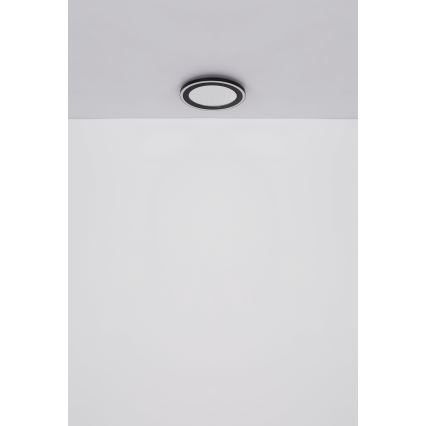 Globo - Plafonnier LED/24W/230V 4000K d. 34 cm noir