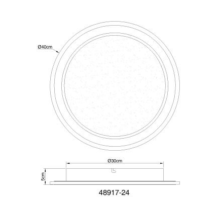 Globo - Plafonnier à intensité variable LED LED/24W/230V 2700-6000K + télécommande