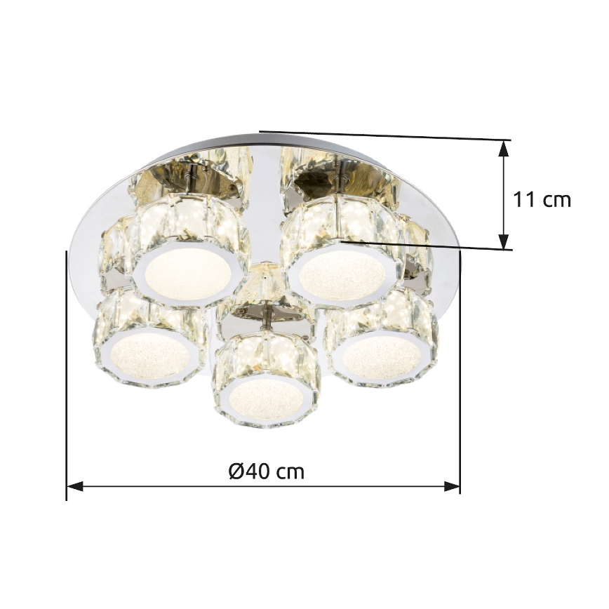Globo - Plafonnier à intensité variable LED/40W/230V 4000K d. 40 cm
