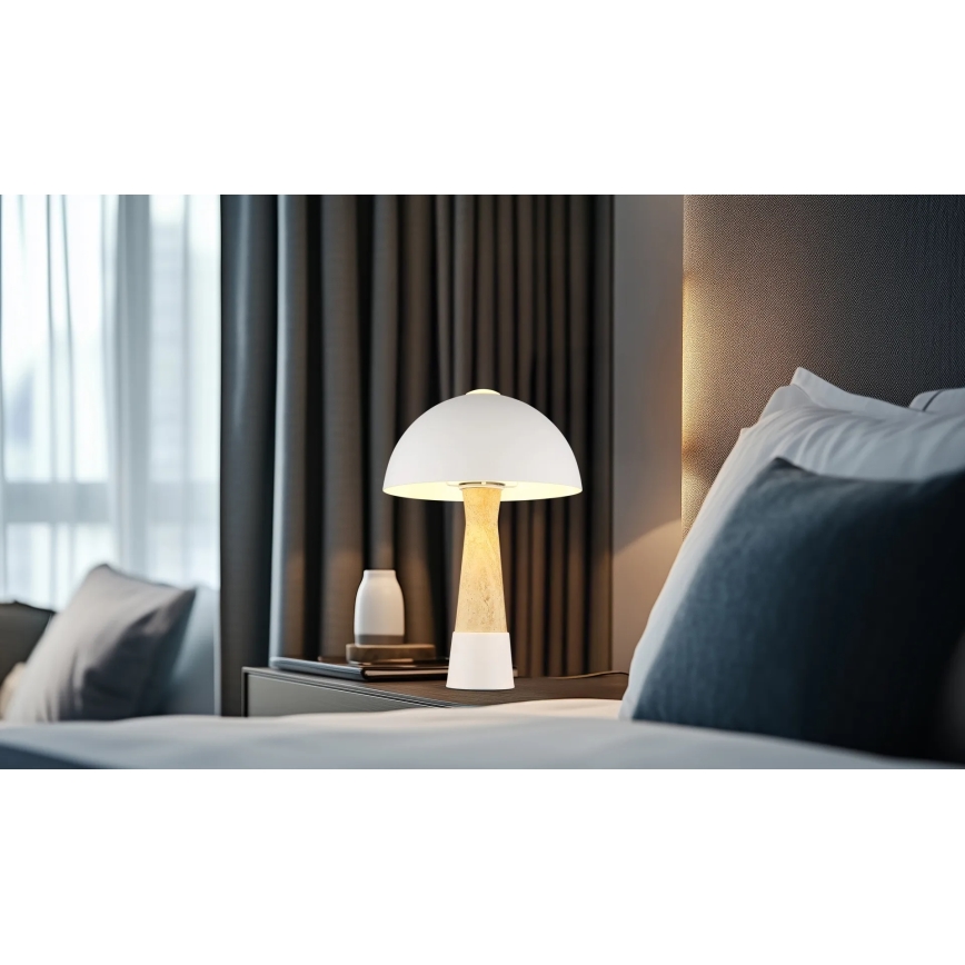 Globo - Lampe de table 1xE27ILLU/40W/230V crème