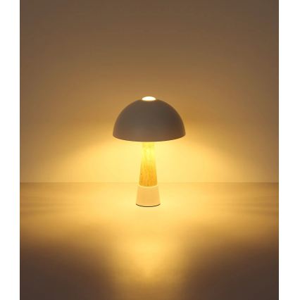 Globo - Lampe de table 1xE27ILLU/40W/230V crème