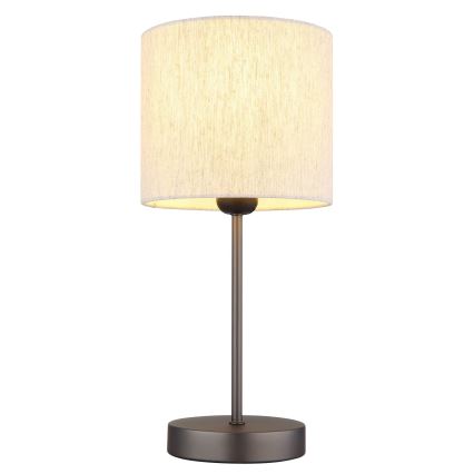 Globo - Lampe de table 1xE27/25W/230V noir/beige