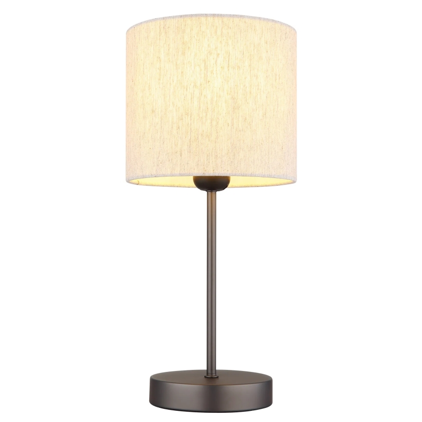 Globo - Lampe de table 1xE27/25W/230V noir/beige