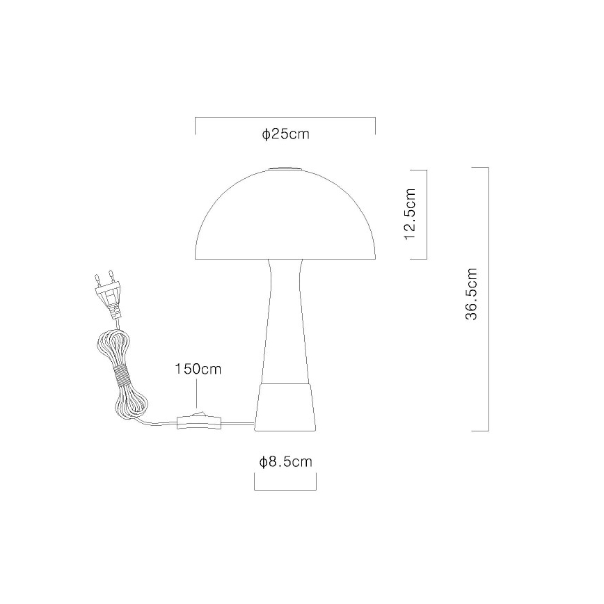 Globo - Lampe de table 1xE27ILLU/40W/230V beige