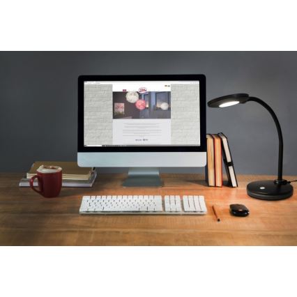 Globo - Lampe de table tactile LED dimmable LED/4,6W/230V noire