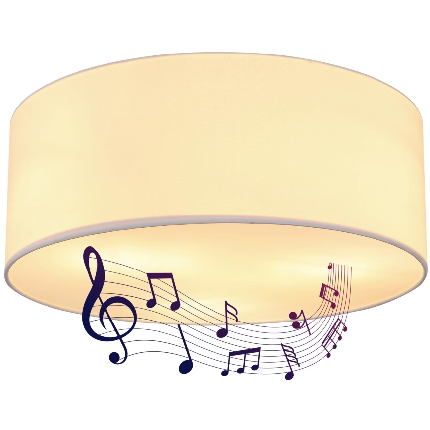 Globo 54004DL - Plafonnier avec haut-parleur THERESA 3xE27/40W/230V