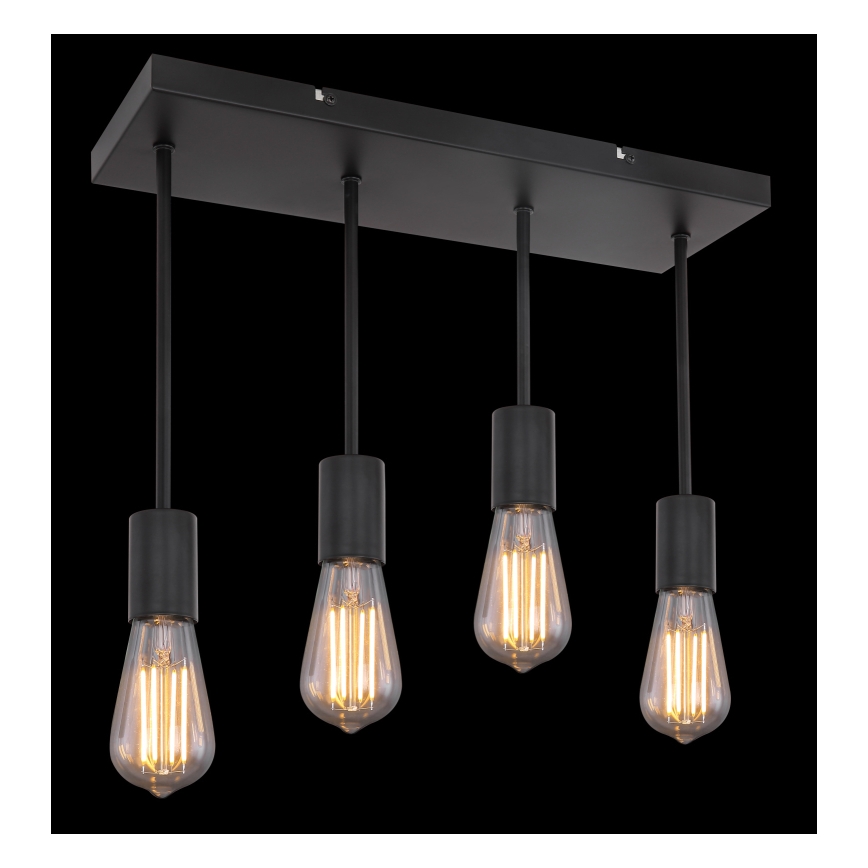 Globo - Suspension filaire 4xE27/60W/230V