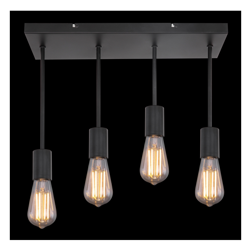 Globo - Suspension filaire 4xE27/60W/230V