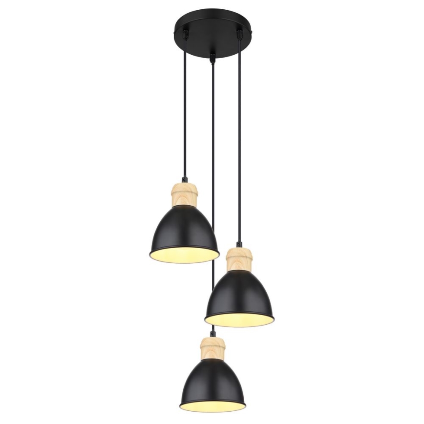 Globo - Suspension filaire 3xE27/40W/230V