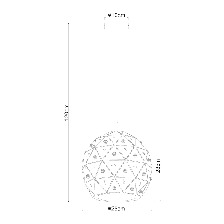 Globo 54029H - Suspension filaire JODIE 1xE27/60W/230V d. 25 cm