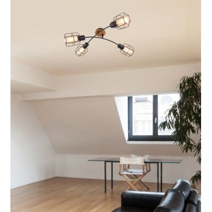 Globo - Lustre plafonnier 4xE27/40W/230V