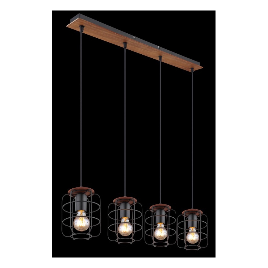 Globo - Suspension sur câble 4xE27/40W/230V