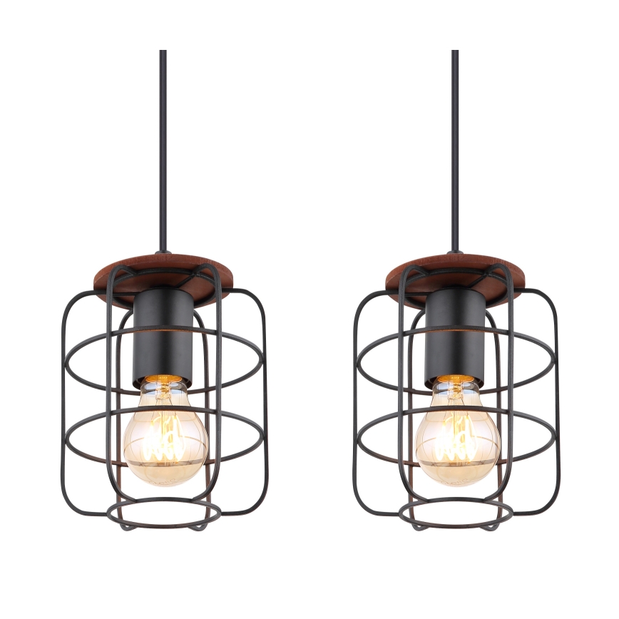 Globo - Suspension sur câble 4xE27/40W/230V