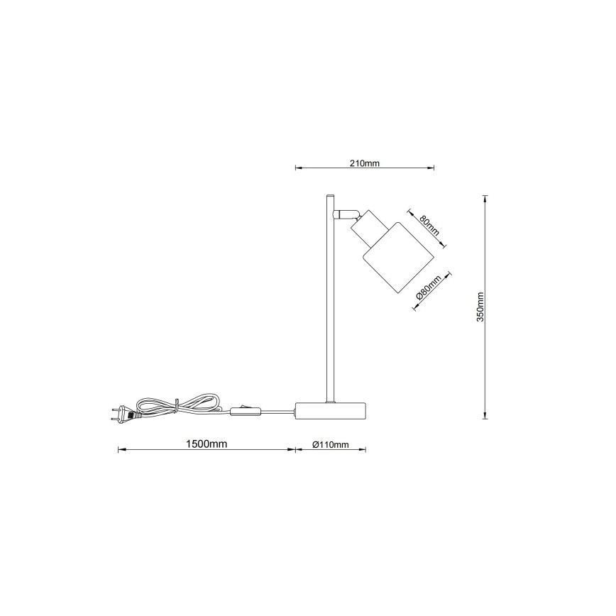 Globo - Lampe de table 1x E14/25W/230V