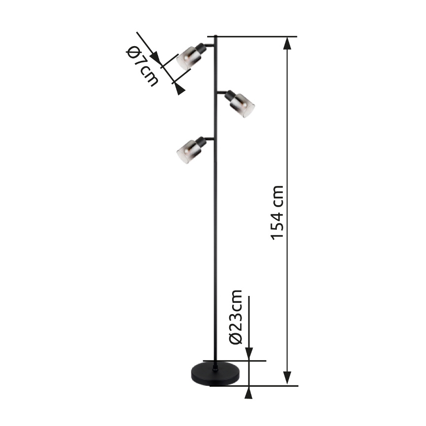 Globo - Lampadaire 3xE14/40W/230V