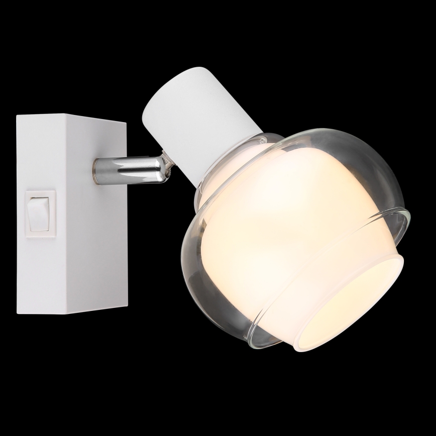 Globo - Applique murale spot 1xE14/40W/230V blanche