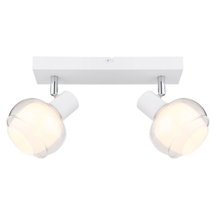 Globo - Spot 2xE14/40W/230V blanc