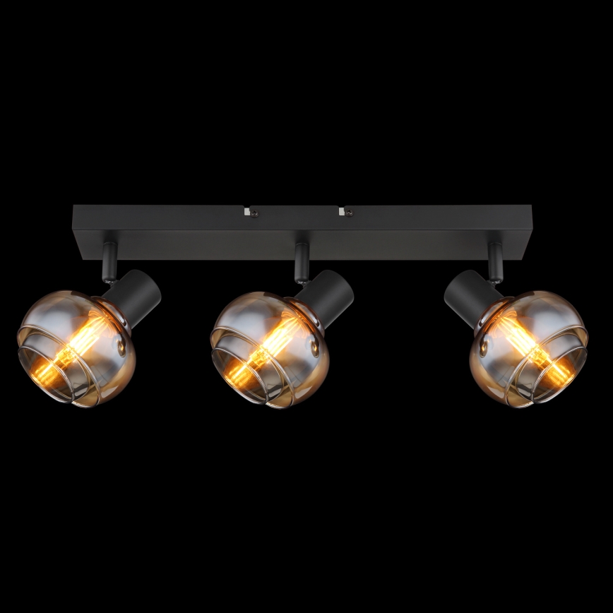 Globo - Spot 3xE14/40W/230V noir