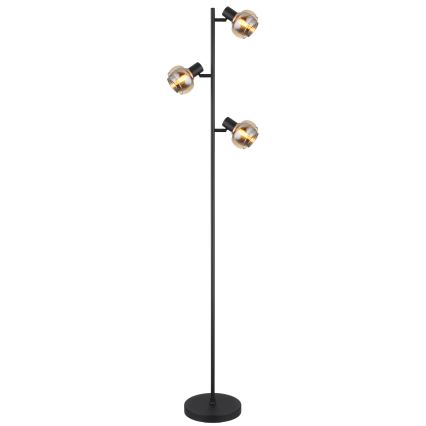 Globo - Lampadaire 3xE14/40W/230V noir