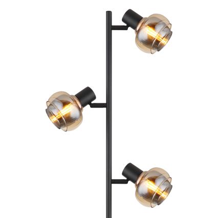 Globo - Lampadaire 3xE14/40W/230V noir