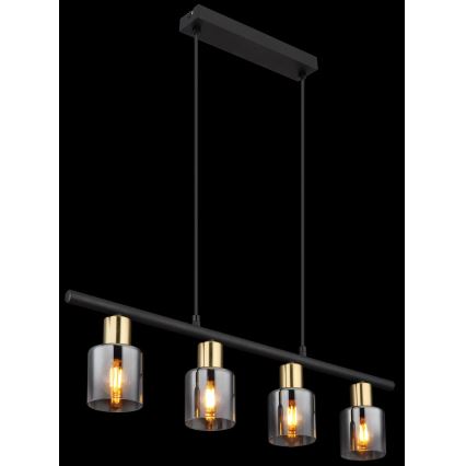 Globo - Suspension filaire 4xE14/25W/230V