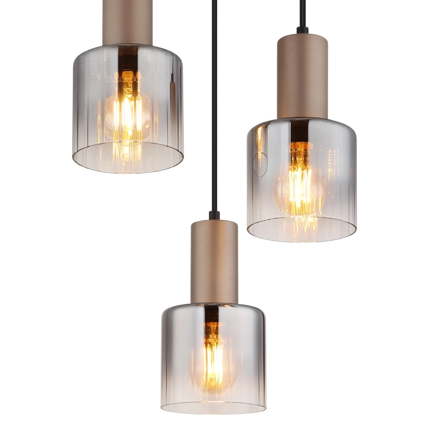 Globo - Suspension sur câble 3xE27/40W/230V