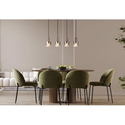 Globo - Lustre suspendu sur câble 4xE27/40W/230V
