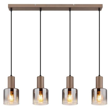 Globo - Lustre suspendu sur câble 4xE27/40W/230V