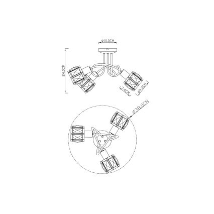Globo - Plafonnier 3xE14/40W/230V