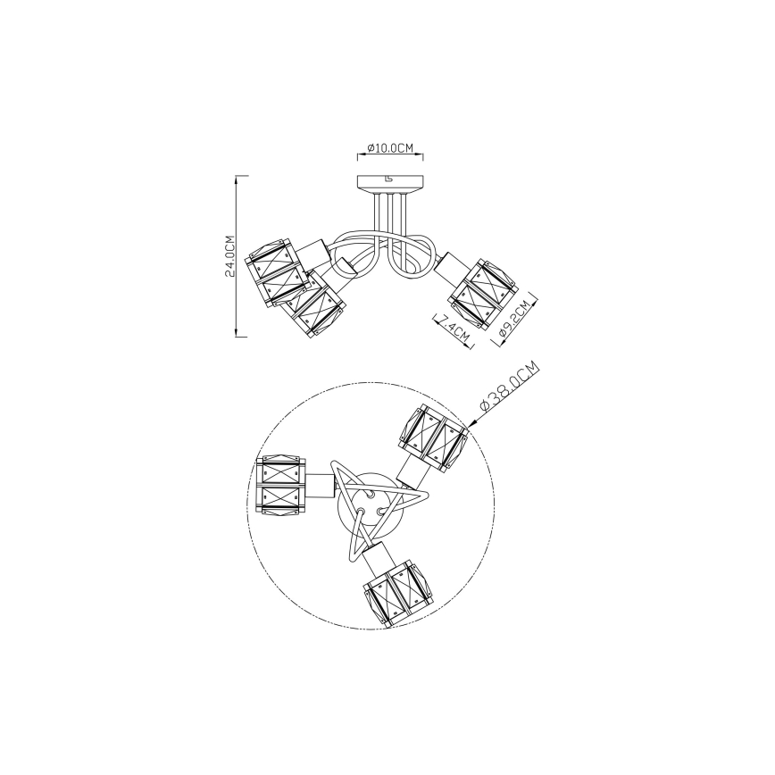 Globo - Plafonnier 3xE14/40W/230V
