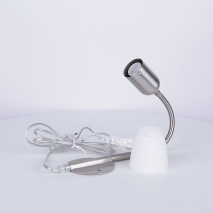 Globo - Petite lampe flexible 1xE14/40W/230V chrome mat