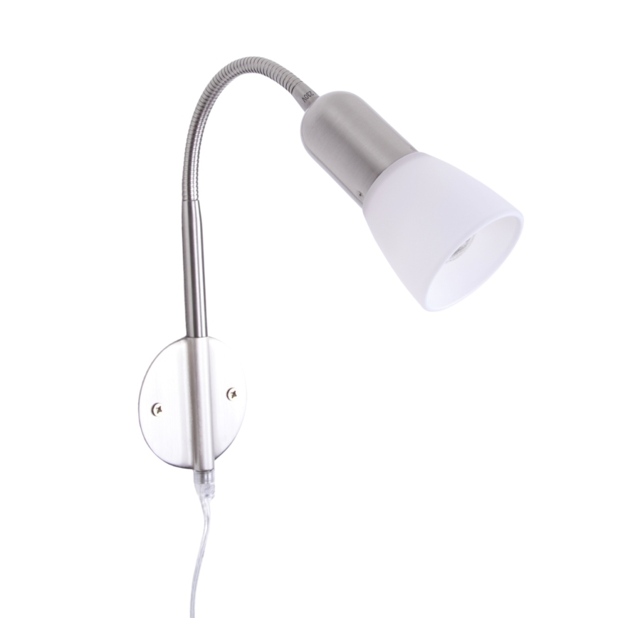 Globo - Petite lampe flexible 1xE14/40W/230V chrome mat