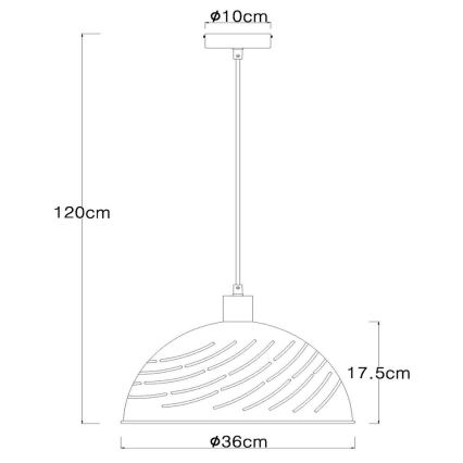 Globo - Suspension filaire 1xE27/60W/230V