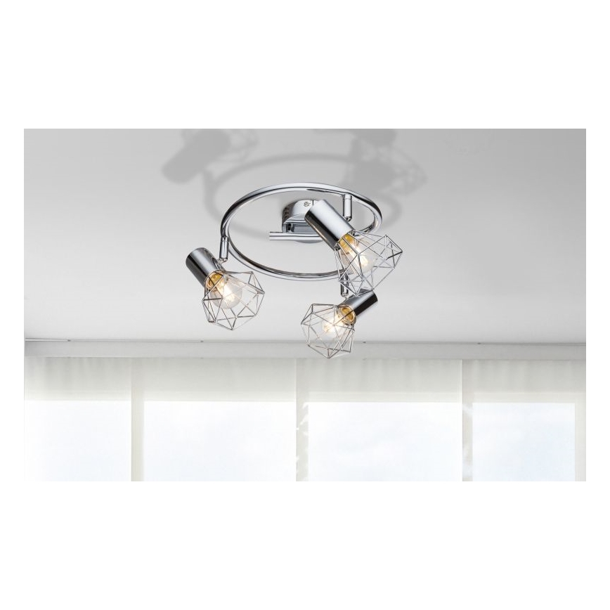 Globo 54802-3 - Spot XARA I 3xE14/40W/230V