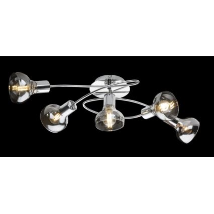 GLOBO 54921-5 - Lustre plafonnier LOTHAR 5xE14/40W/230V
