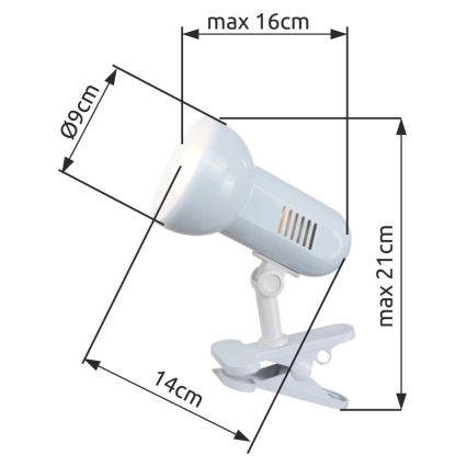 Globo 5496 - Lampe de table BASIC 1xE27/40W