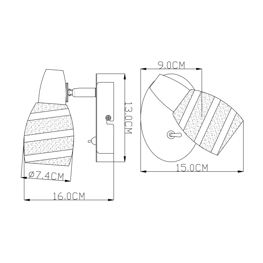 Globo 54985-1 - Spot ROY 1xE14/40W/230V