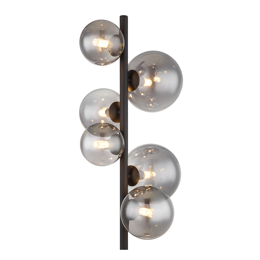 Globo - Lampadaire LED 6xG9/3,5W/230V fumé/noir