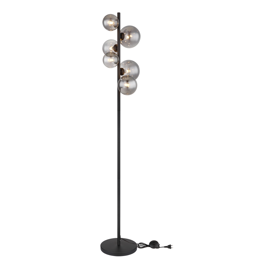 Globo - Lampadaire LED 6xG9/3,5W/230V fumé/noir