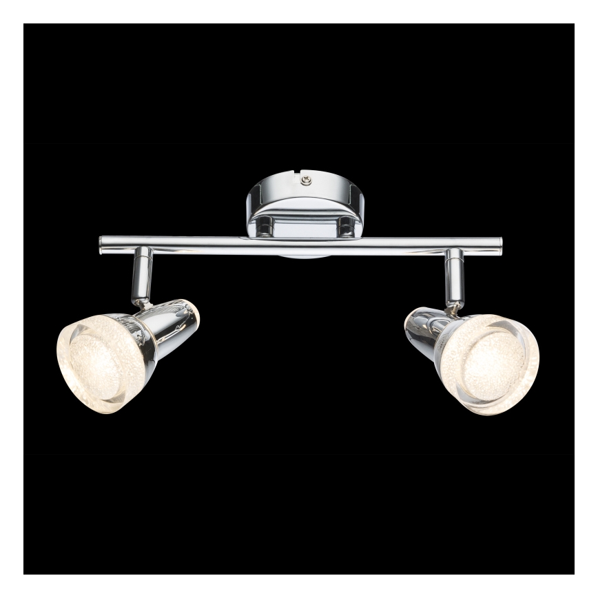 Globo - Spot LED 2xLED/4W/230V chrome brillant