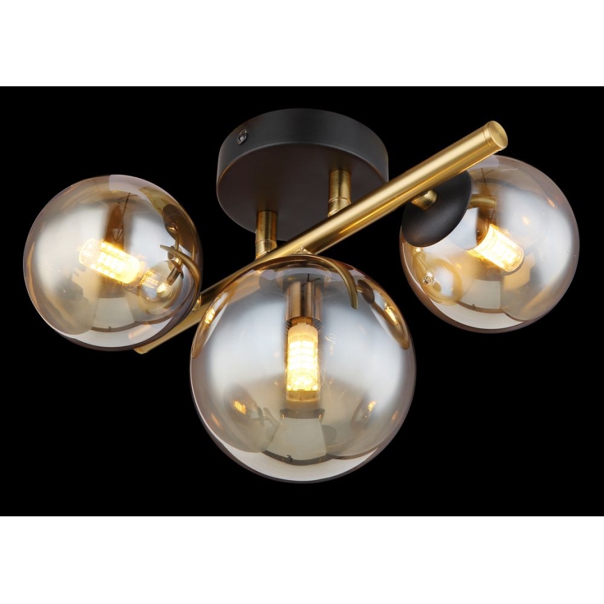 Globo - Plafonnier LED RIHA 3xG9/3,5W/230V laiton