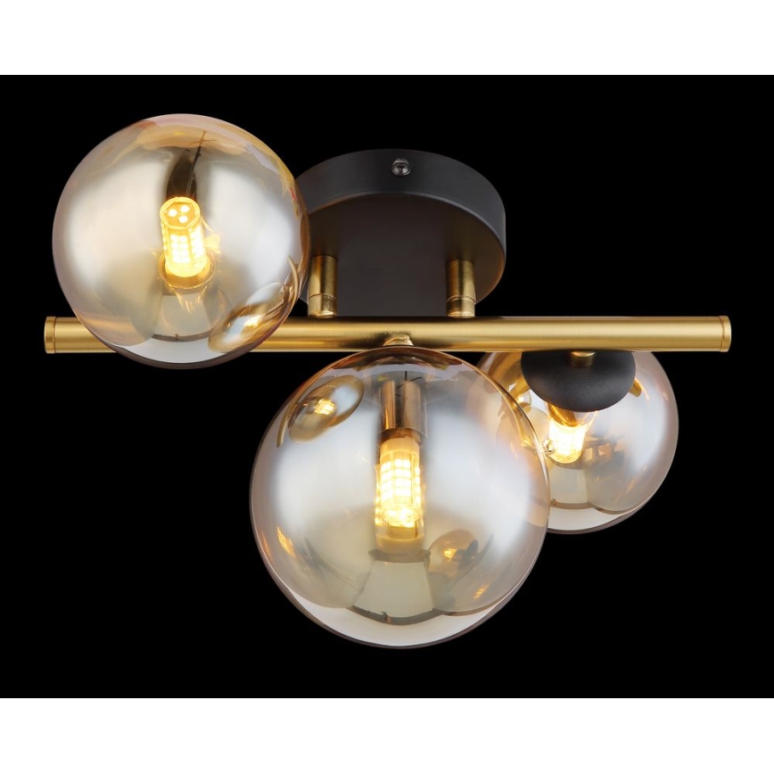 Globo - Plafonnier LED RIHA 3xG9/3,5W/230V laiton