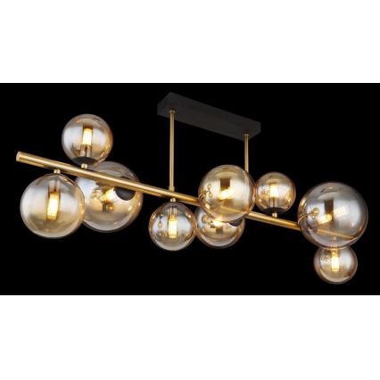 Globo - Suspension-barre LED 9xG9/3W/230V laiton