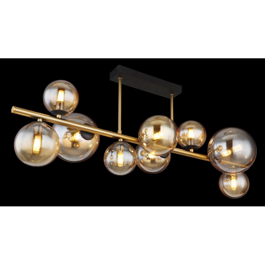 Globo - Suspension-barre LED 9xG9/3W/230V laiton