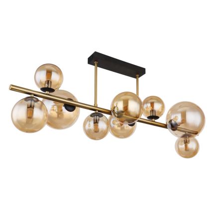 Globo - Suspension-barre LED 9xG9/3W/230V laiton