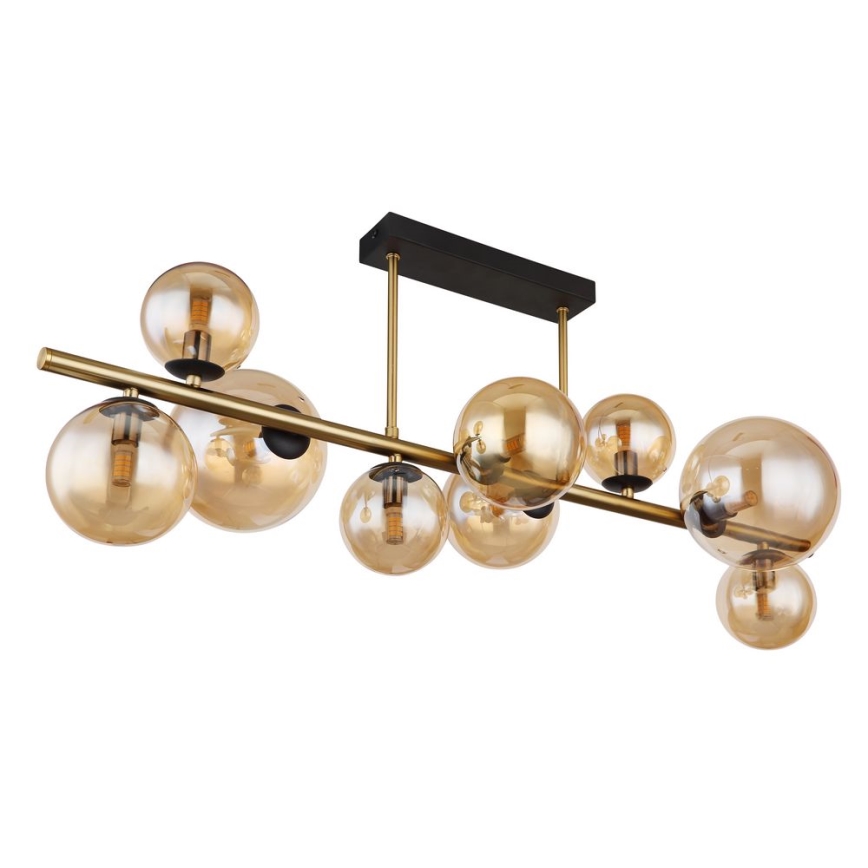 Globo - Suspension-barre LED 9xG9/3W/230V laiton
