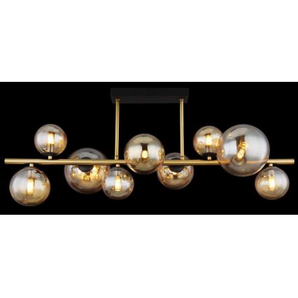 Globo - Suspension-barre LED 9xG9/3W/230V laiton